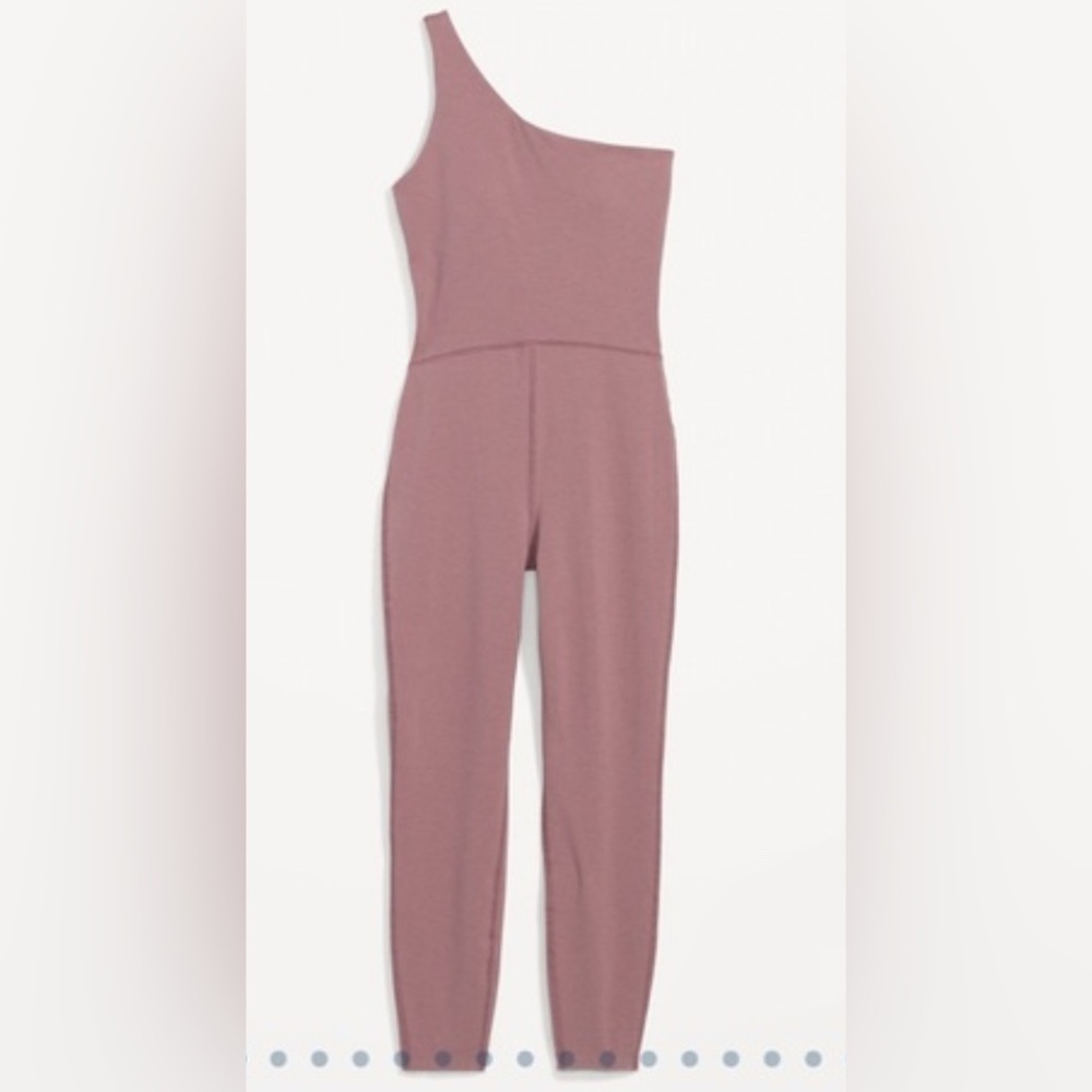 One-Shoulder Mauve Jumpsuit